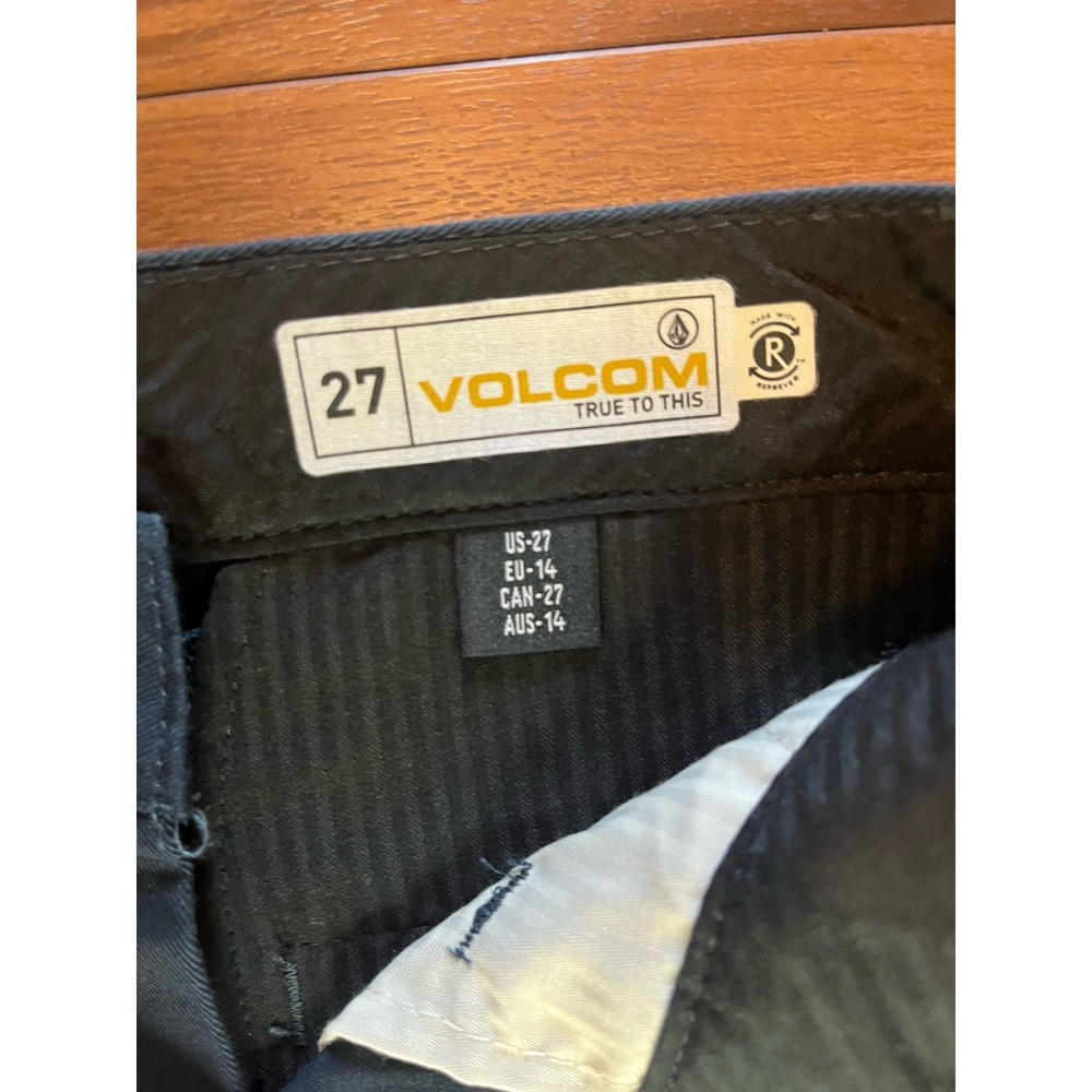 Volcom Shorts Navy Blue Frickin Modern Straight Chino Regular NWT Youth 27 - Picture 4 of 14